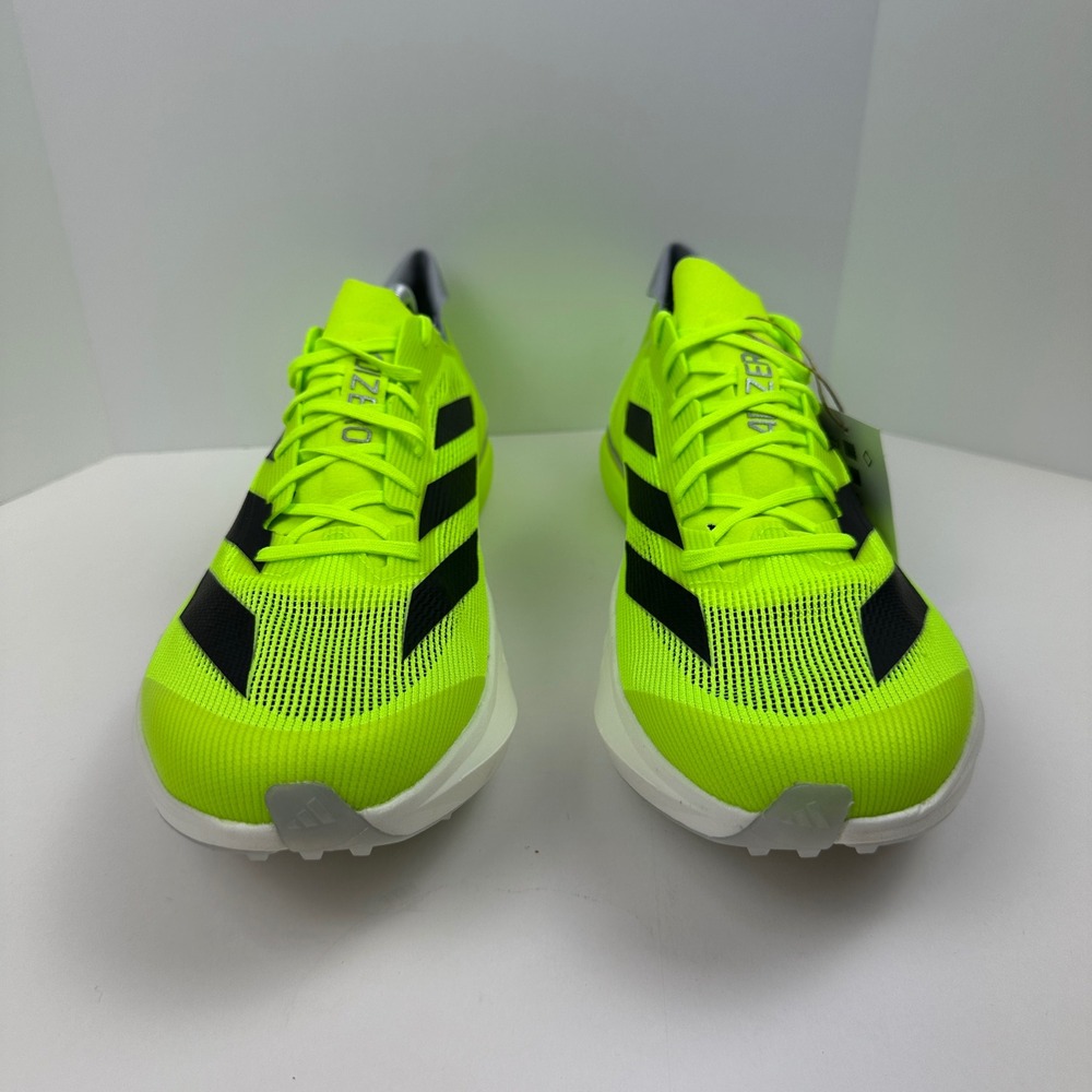 Adidas Adizero Avanti Track Spikes Mens Neon Yellow Black Distance Racing Shoes - Picture 3 of 8